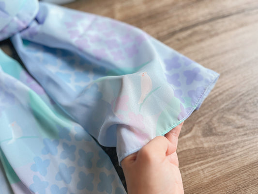 Playing in the Garden : Hydrangea 繡球 - Chiffon Scarf