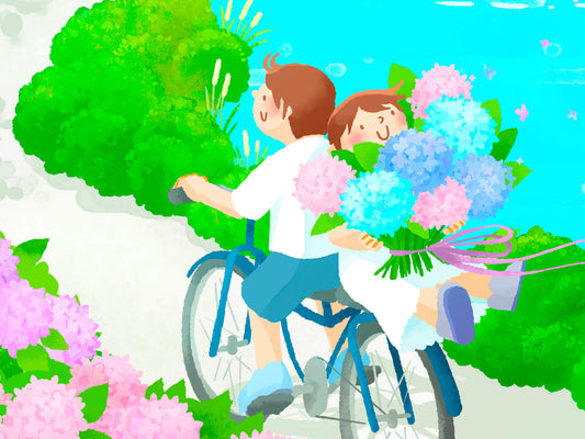 Hydrangea Pathway 繡球小路 - Poster