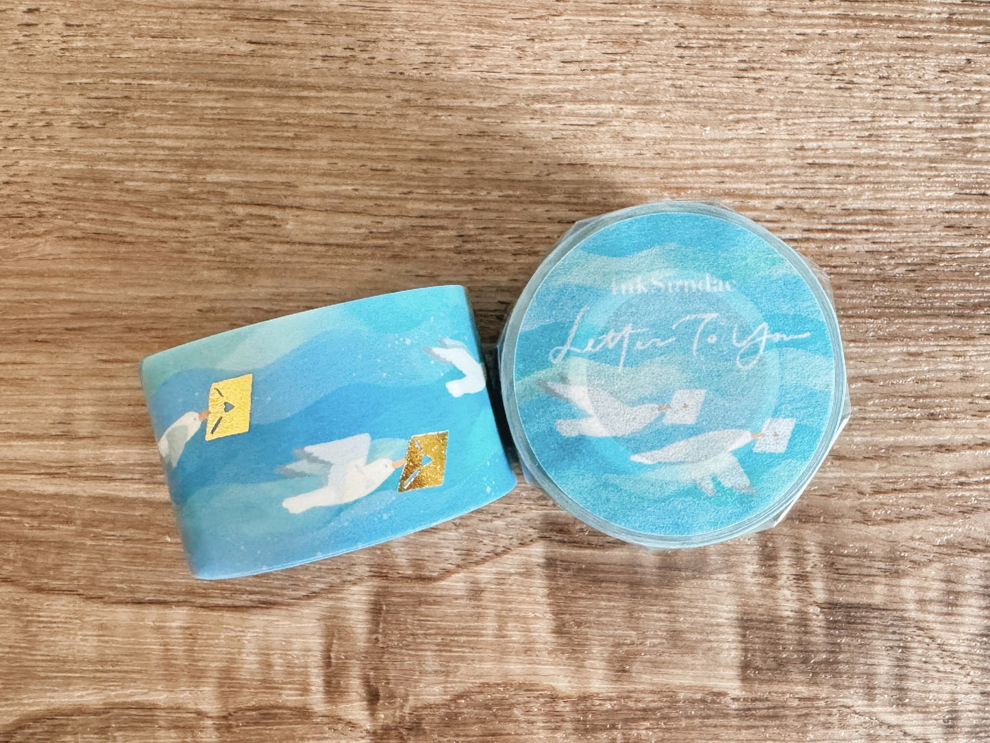 Letter To You : Ocean 大海 - Gold Foil Stamping Washi Tape