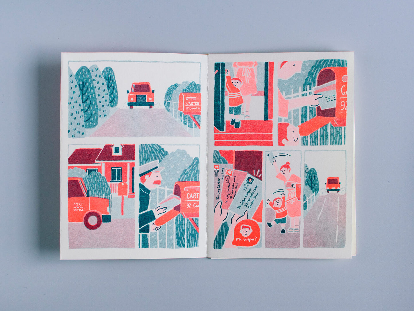 Happy Mail 歡樂郵政 (Folded zine) - Zine