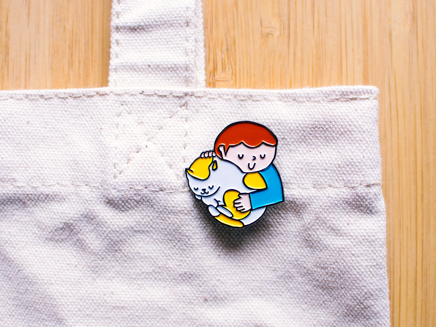 Cataholic: Cat Saves the Day 貓奴說:吸貓最幸福 - Metal Pin