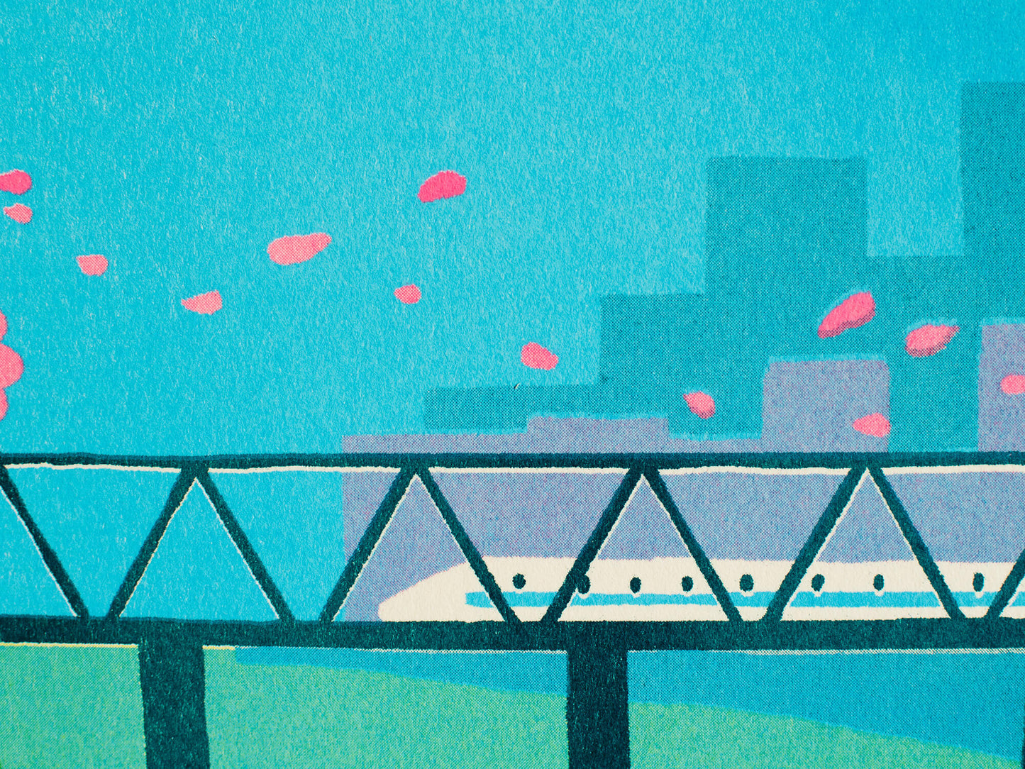 Cherry Blossom Shower 櫻花路上 - Poster