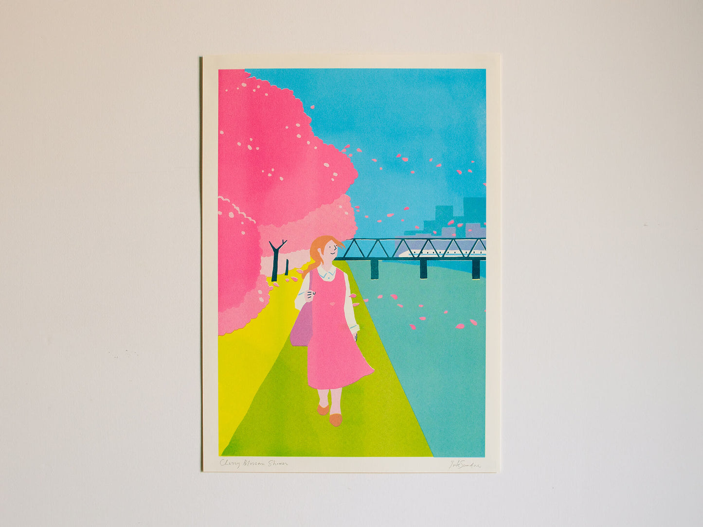 Cherry Blossom Shower 櫻花路上 - Poster
