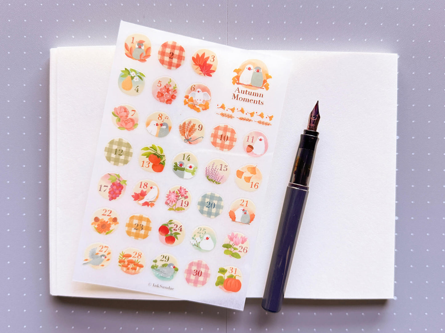 Autumn Moments 秋季日子 乾式轉印貼紙 - Print-on Sticker