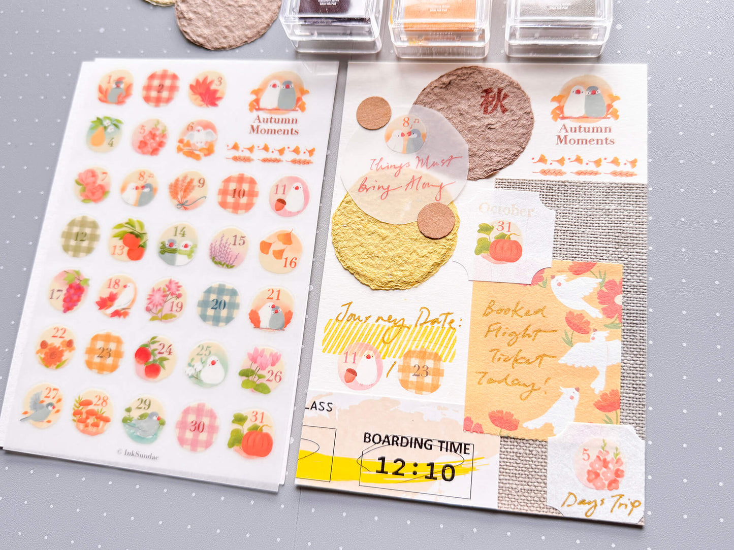 Autumn Moments 秋季日子 乾式轉印貼紙 - Print-on Sticker