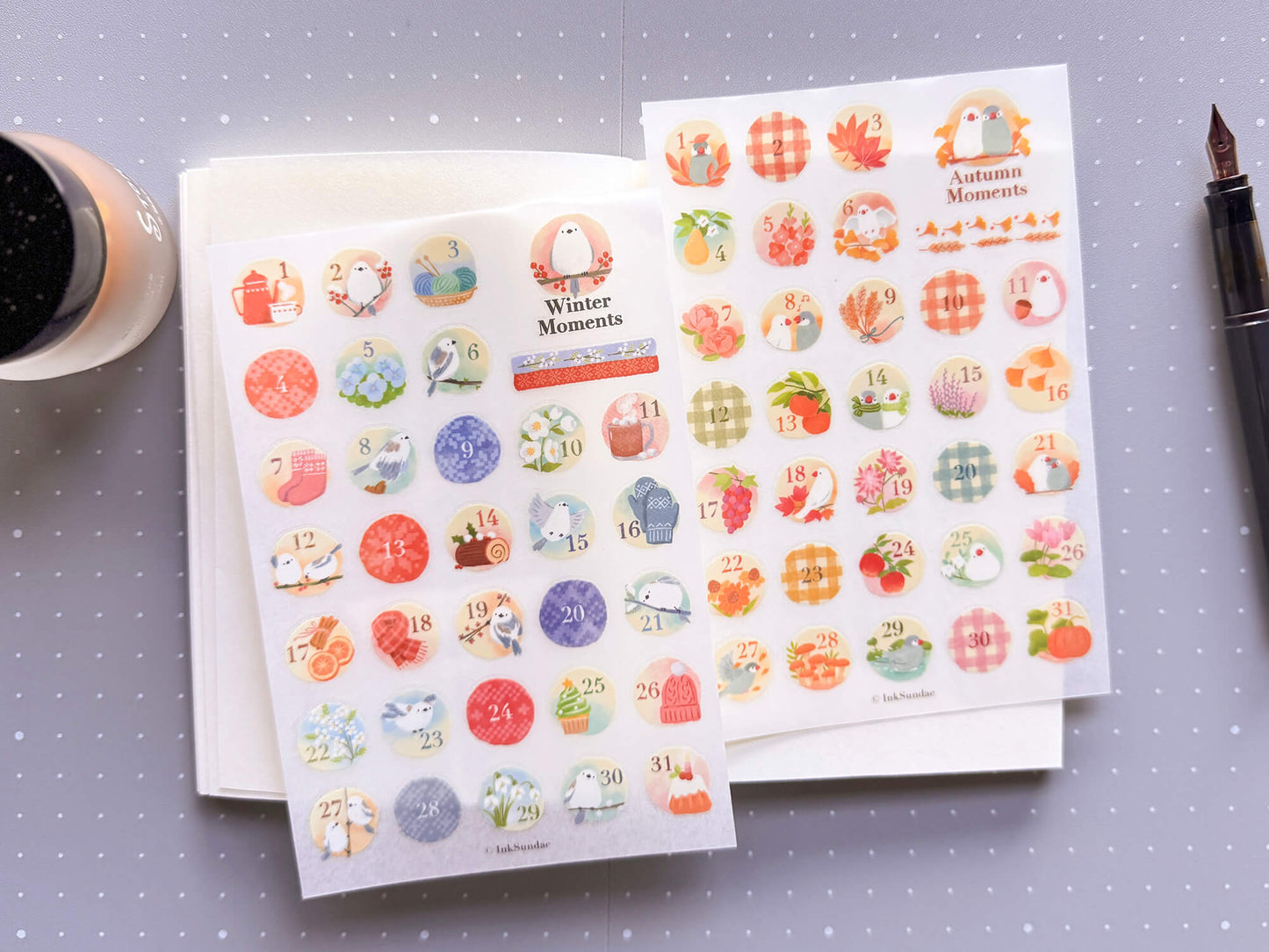 Autumn Moments 秋季日子 乾式轉印貼紙 - Print-on Sticker