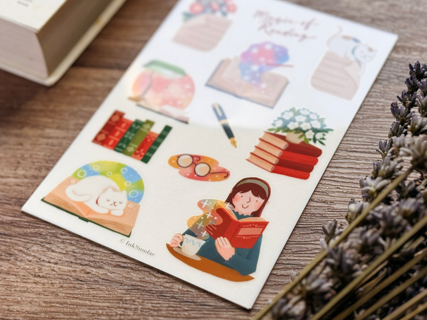 Magic of Reading 閱讀的神奇魔法 乾式轉印貼紙 - Print-on Sticker