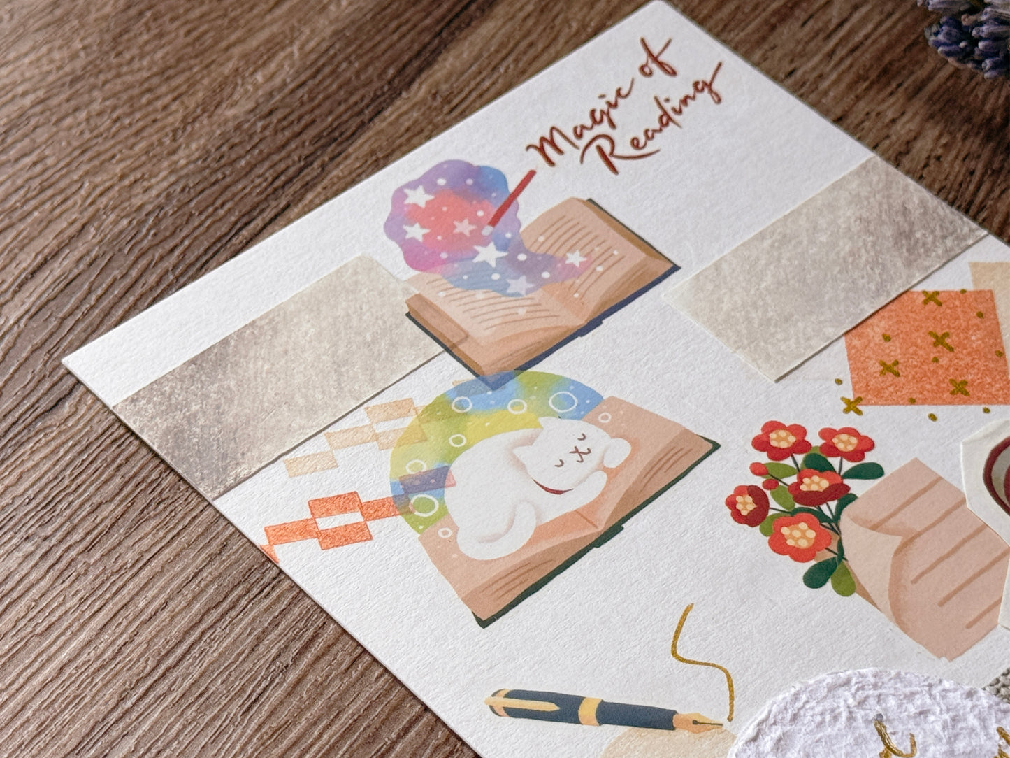 Magic of Reading 閱讀的神奇魔法 乾式轉印貼紙 - Print-on Sticker