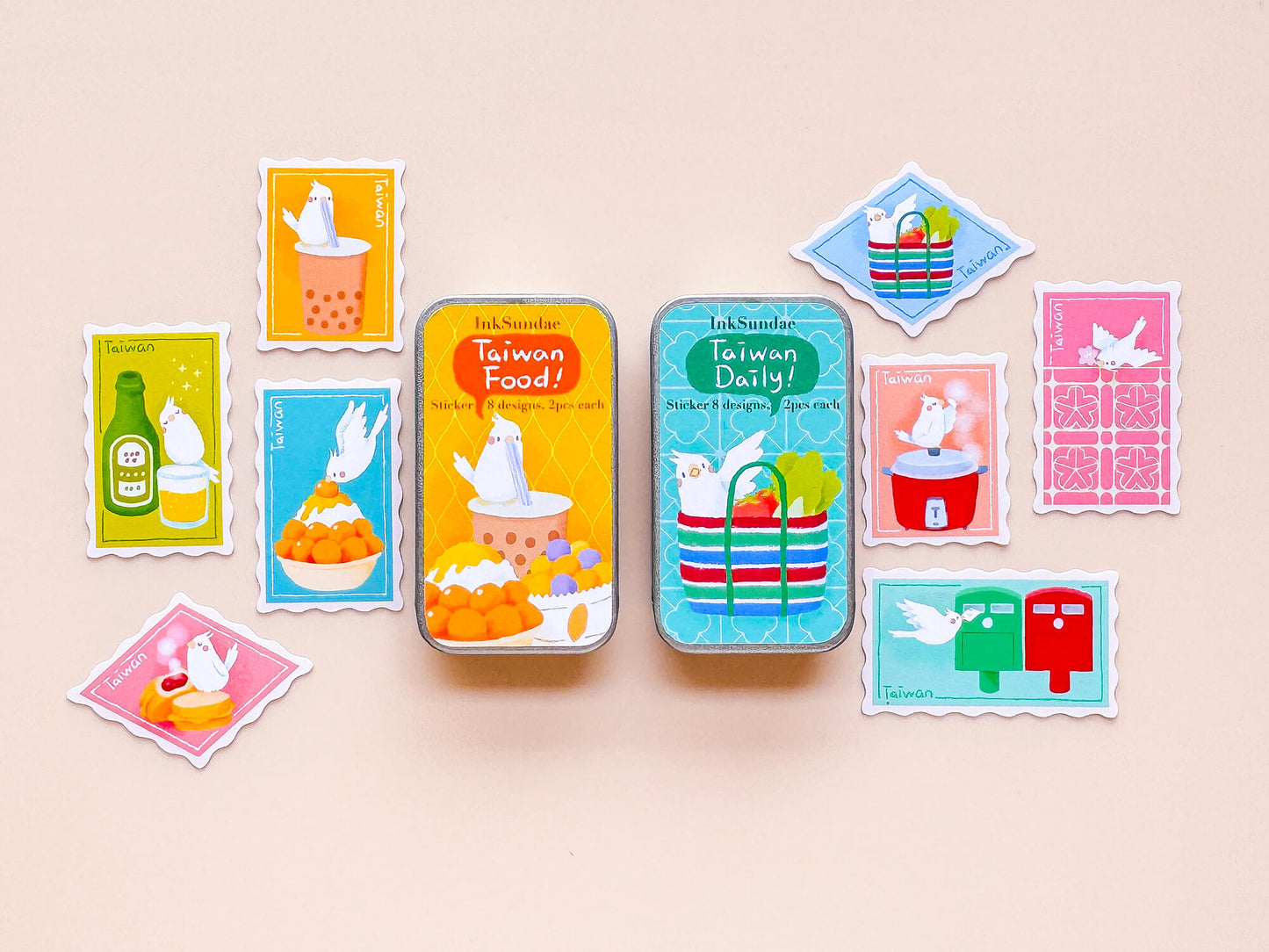 Taiwan Daily 台灣日常 - 迷你鐵盒貼紙 Box Sticker