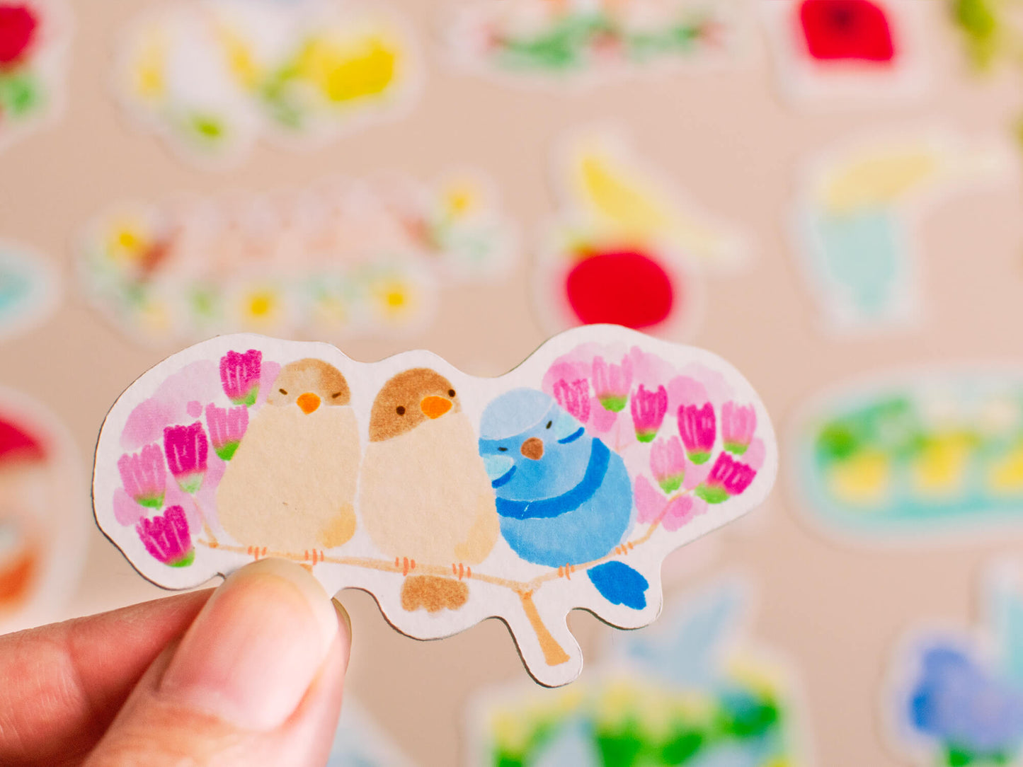 Lovely Bird Guide 可愛小鳥圖鑑 - Sticker