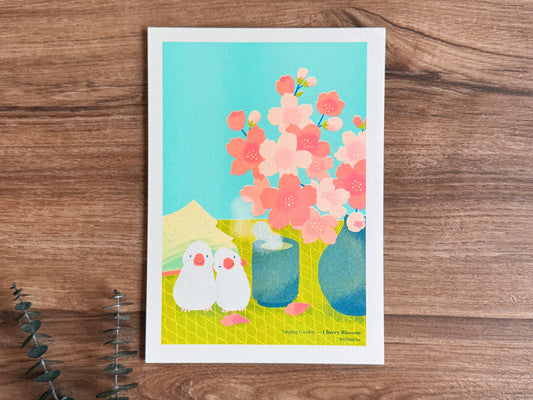 Singing Garden [Cherry Blossom] 鳥語花間 [櫻花] - A5 Mini-poster