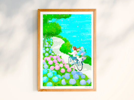 Hydrangea Pathway 繡球小路 - Poster