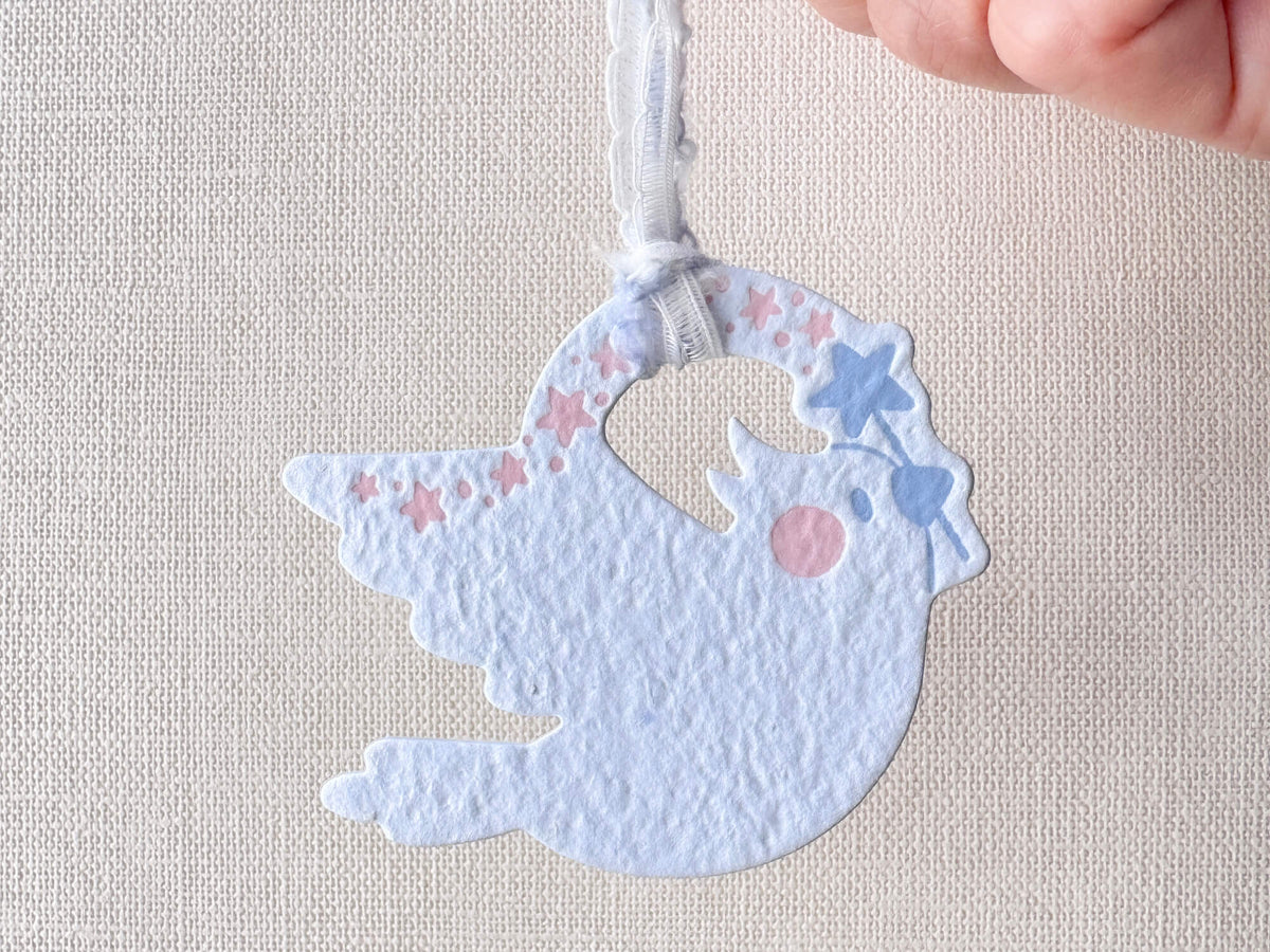 InkSundae x 蒔絮紙品 Shining Magic (Blue) - 手抄紙小鳥 craft paper
