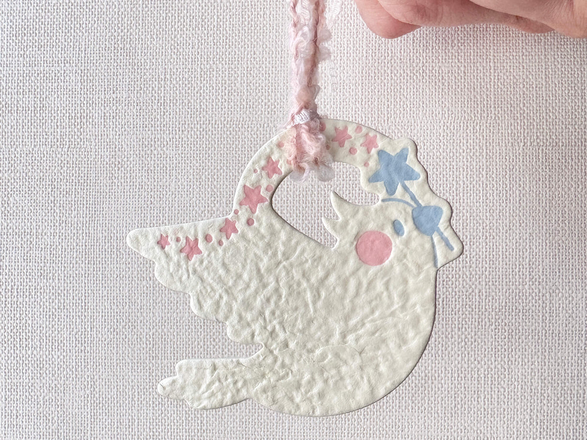 InkSundae x 蒔絮紙品 Shining Magic (Yellow) - 手抄紙小鳥 craft paper