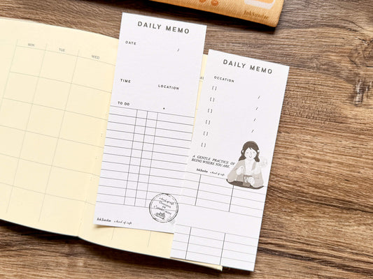 什物 x InkSundae - Daily Memo - 聯名書籤卡 Bookmark
