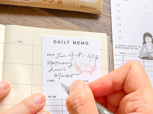 什物 x InkSundae - Daily Memo - 聯名書籤卡 Bookmark