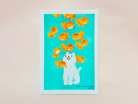 Breezy Dreamland [Goldfish] 納涼小宇宙 [金魚] - A5 Mini-poster