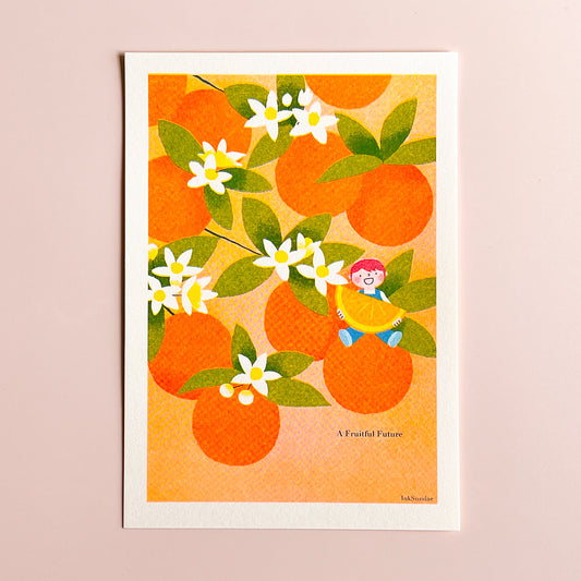 Fruitful Summer [Orange] 盛夏之果實[橘子] - A5 Mini-poster