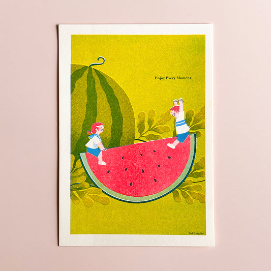 Fruitful Summer [Watermelon] 盛夏之果實[西瓜] - A5 Mini-poster