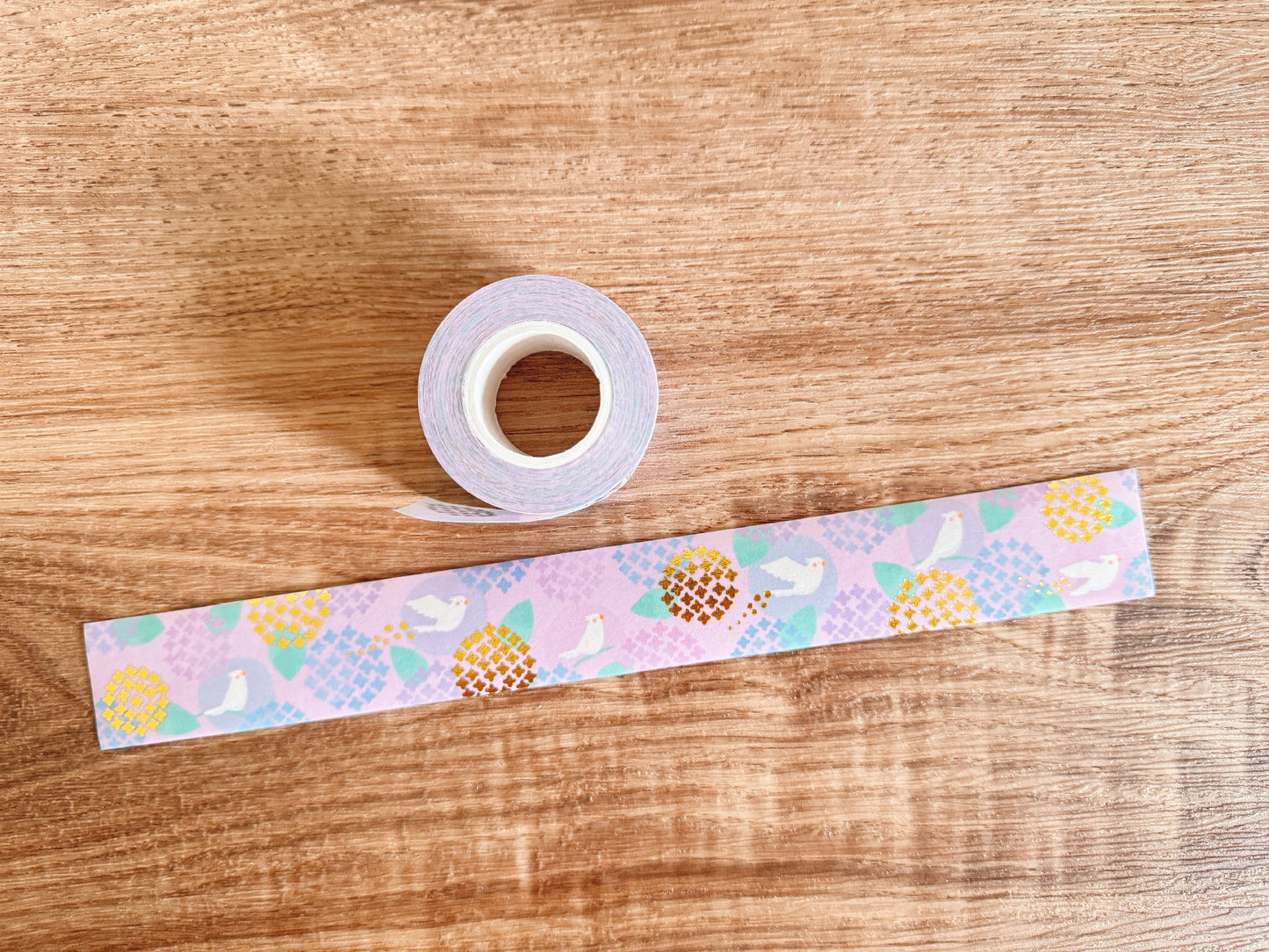 Playing in the Garden : Hydrangea 繡球 - Gold Foil Stamping Washi Tape