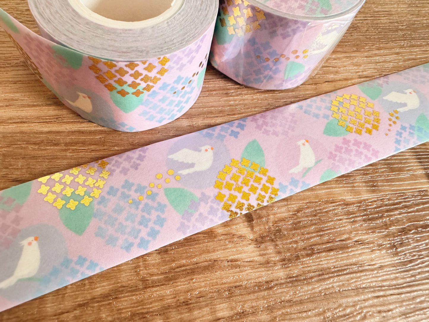 Playing in the Garden : Hydrangea 繡球 - Gold Foil Stamping Washi Tape