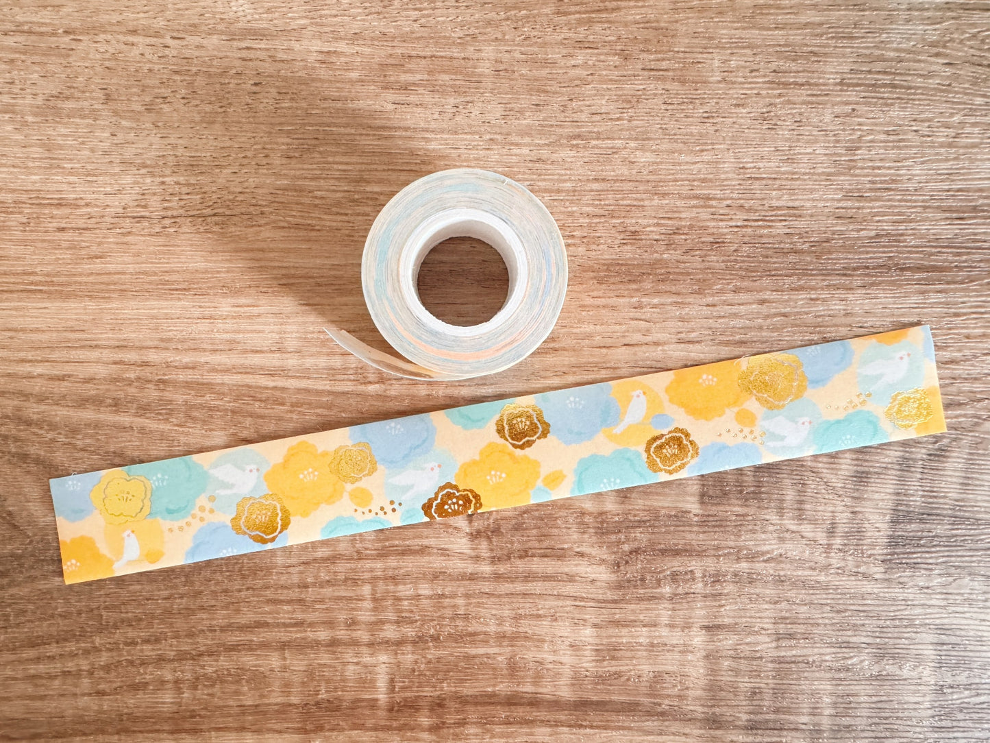 Playing in the Garden : Lisianthus 桔梗 - Gold Foil Stamping Washi Tape