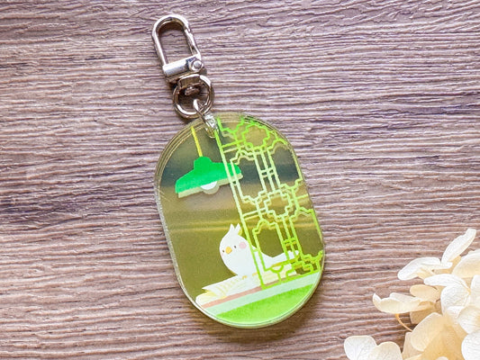 Peaceful Days [Book] 晚讀 - 鏡面壓克力吊飾 Keychain