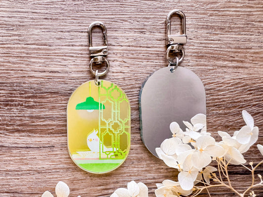 Peaceful Days [Book] 晚讀 - 鏡面壓克力吊飾 Keychain