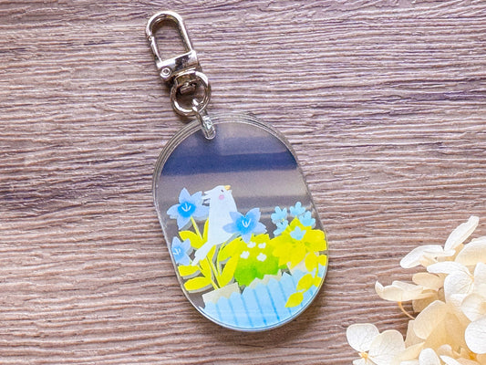 Peaceful Days [Daze] 放空 - 鏡面壓克力吊飾 Keychain