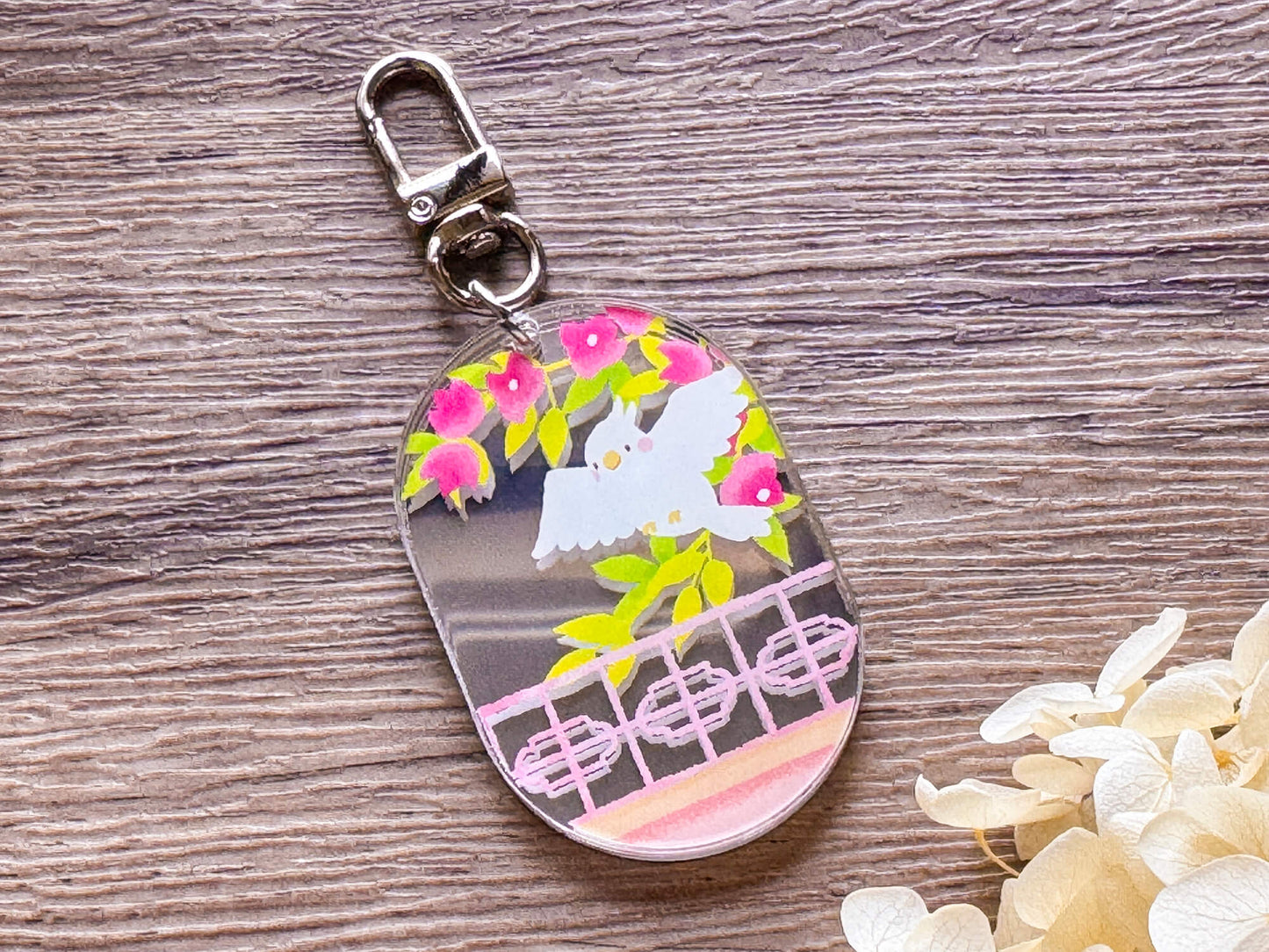 Peaceful Days [Rest] 休息 - 鏡面壓克力吊飾 Keychain