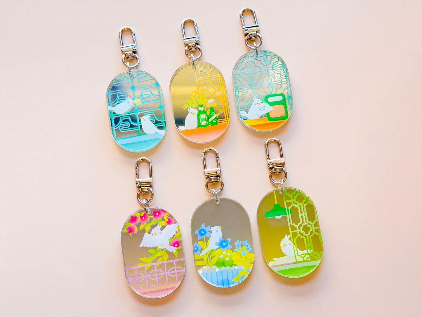 Peaceful Days [Book] 晚讀 - 鏡面壓克力吊飾 Keychain