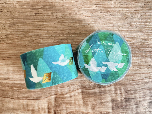 Letter To You : Mountain 群山 - Gold Foil Stamping Washi Tape