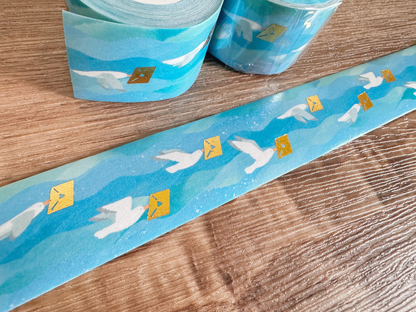 Letter To You : Ocean 大海 - Gold Foil Stamping Washi Tape