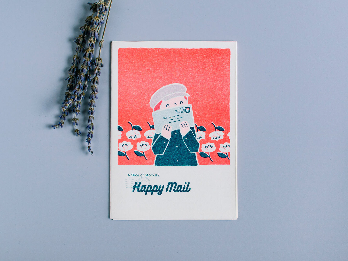 Happy Mail 歡樂郵政 (Folded zine) - Zine