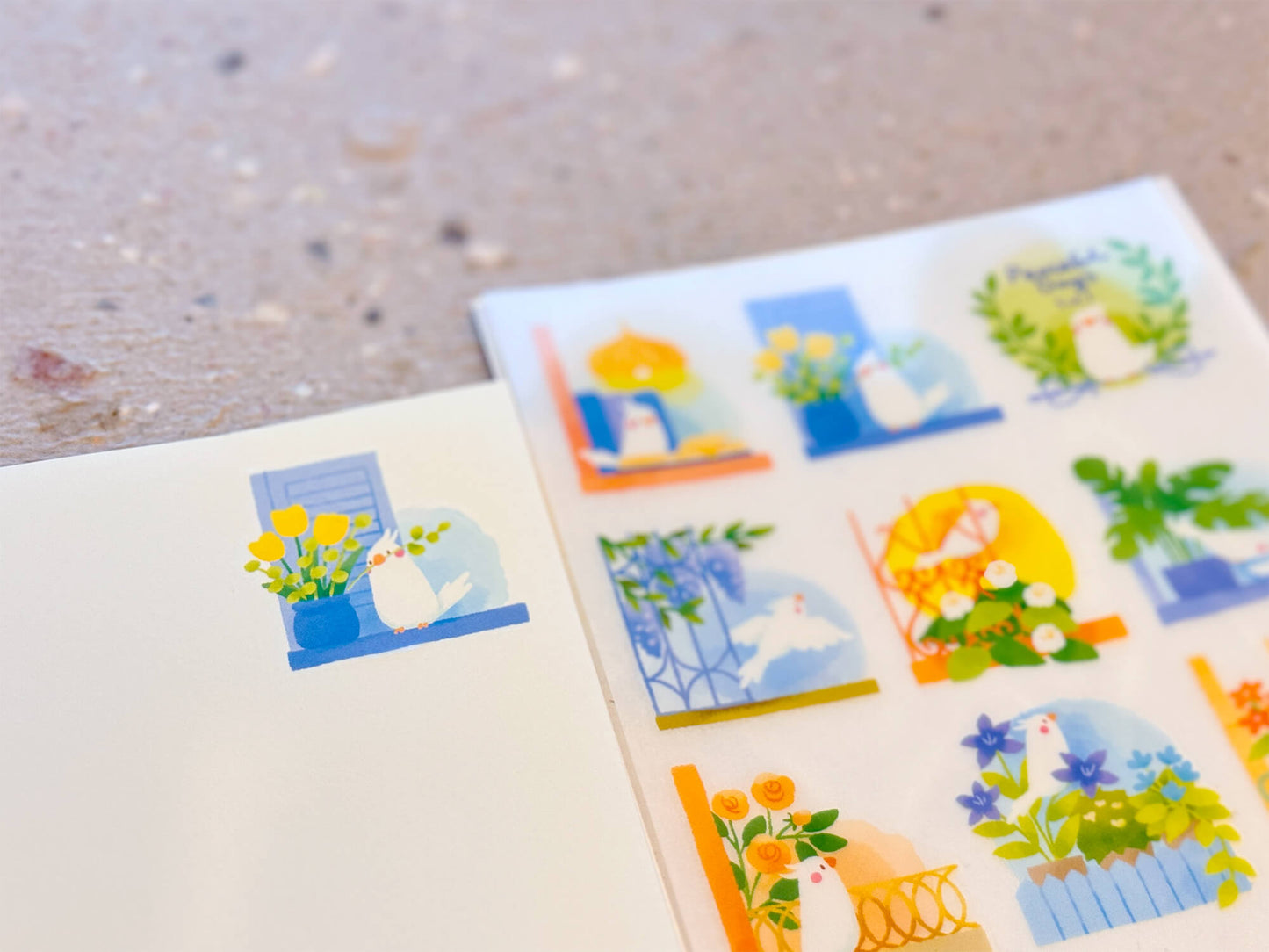 Peaceful Days 平安無事的日子 Vol.1 乾式轉印貼紙 - Print-on Sticker