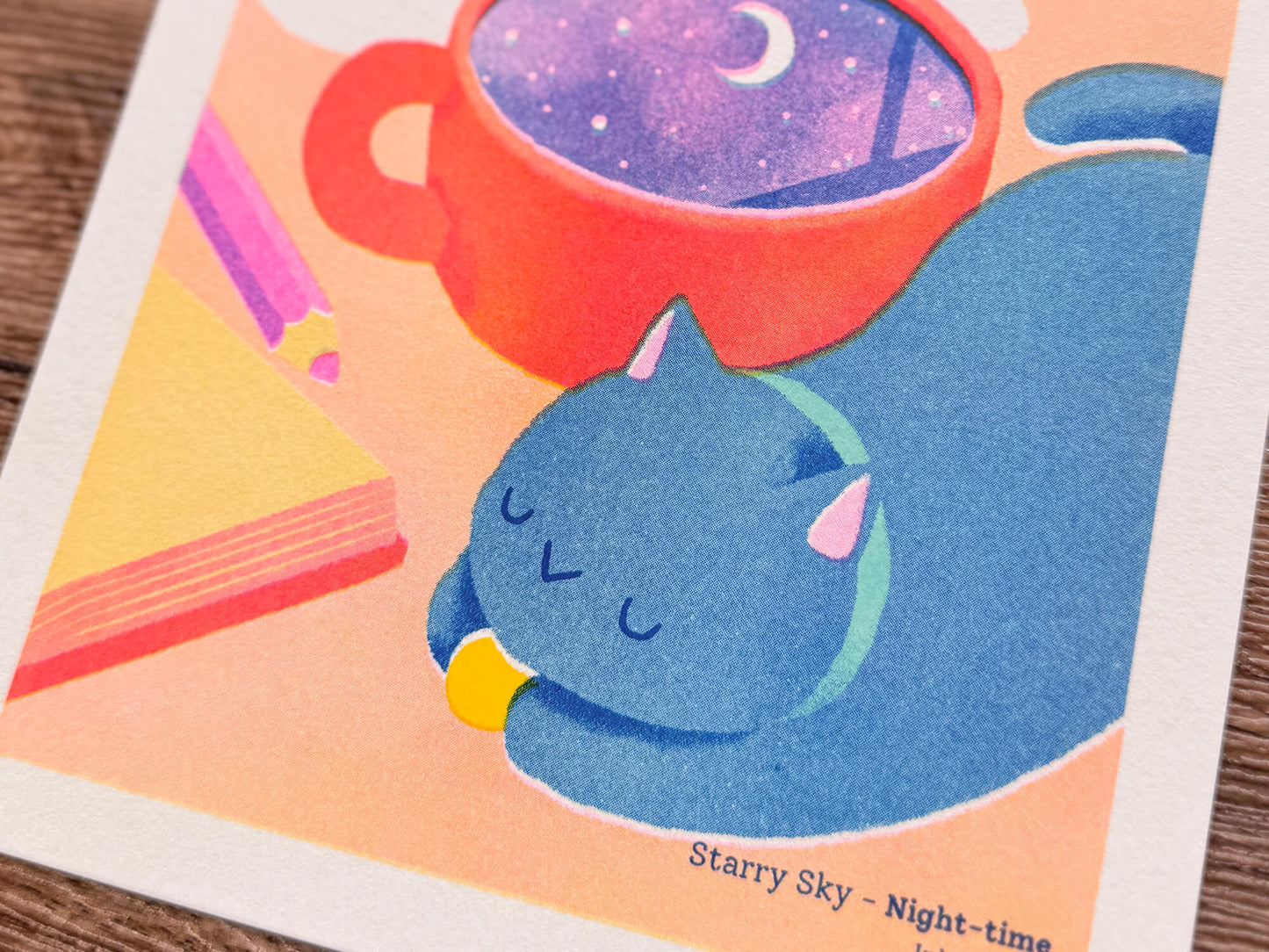 Starry Sky [Night-time] 星星的日與夜[夜深] - A5 Mini-poster
