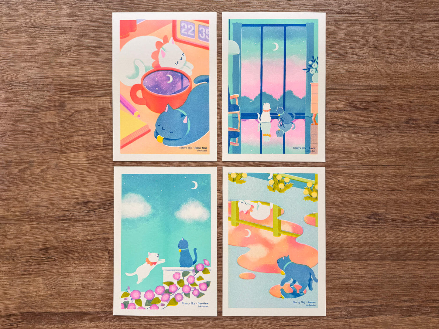 Starry Sky [Sunset] 星星的日與夜[黃昏] - A5 Mini-poster