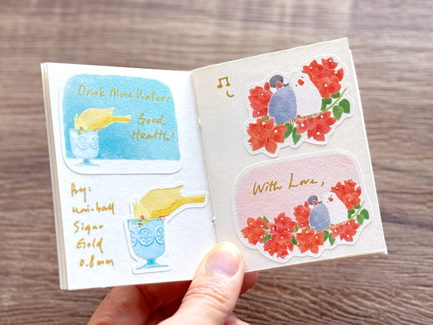 Lovely Bird’s Guide 可愛小鳥圖鑑 - Writable Sticker