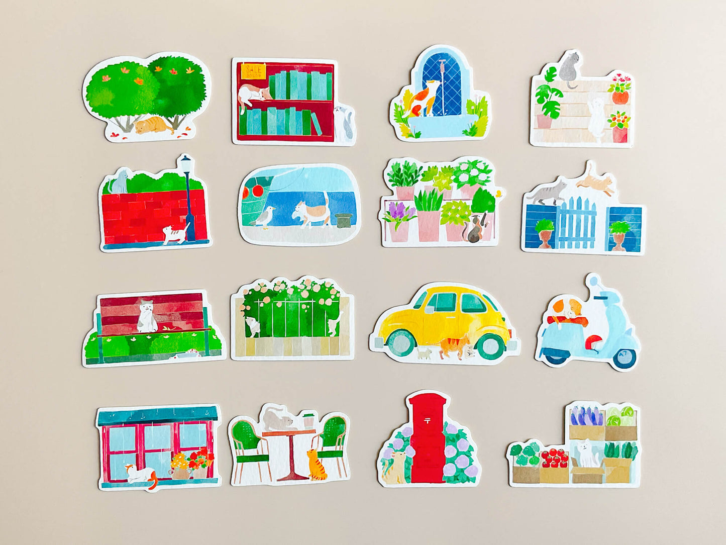 Travelling Cats 貓咪小旅行 - Sticker