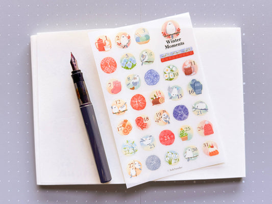Winter Moments 冬季日子 乾式轉印貼紙 - Print-on Sticker