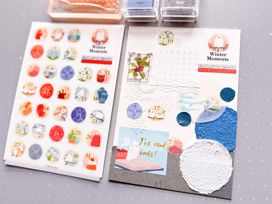 Winter Moments 冬季日子 乾式轉印貼紙 - Print-on Sticker