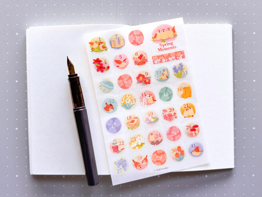 Spring Moments 春季日子 乾式轉印貼紙 - Print-on Sticker