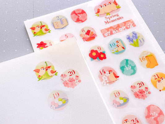 Spring Moments 春季日子 乾式轉印貼紙 - Print-on Sticker