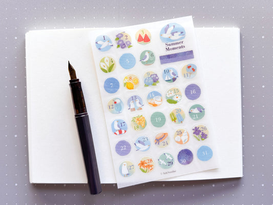 Summer Moments 夏季日子 乾式轉印貼紙 - Print-on Sticker