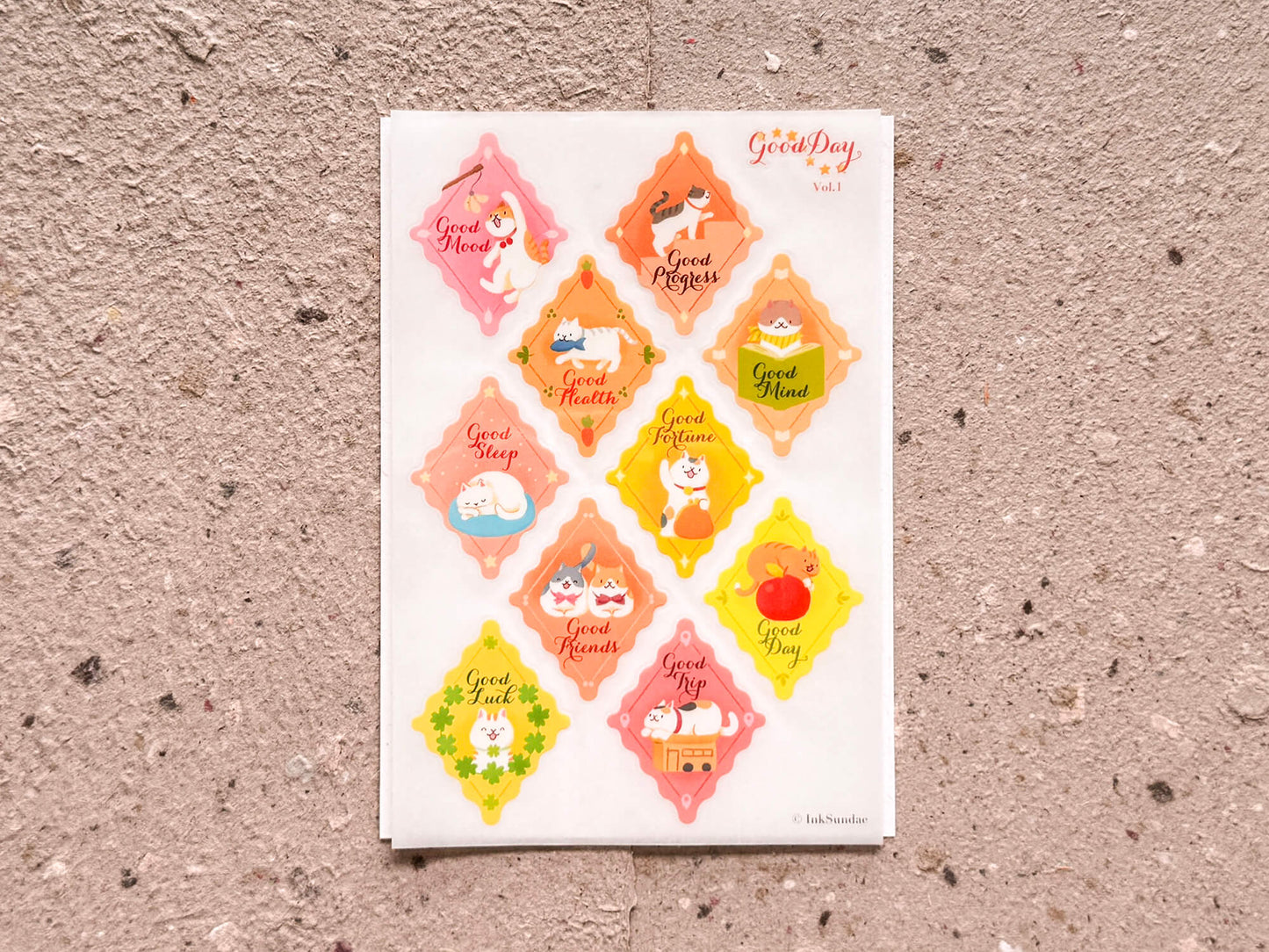 Good Day 美好生活 Vol.1 乾式轉印貼紙 - Print-on Sticker