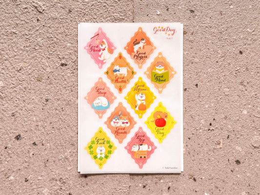 Good Day 美好生活 Vol.1 乾式轉印貼紙 - Print-on Sticker