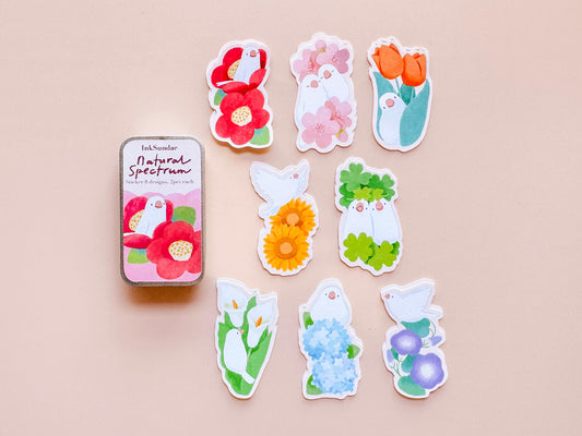 Natural Spectrum 繁花色票 - 迷你鐵盒貼紙 Box Sticker