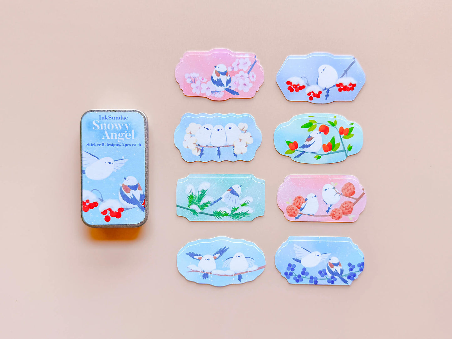 Snowy Angel 雪國精靈 - 迷你鐵盒貼紙 Box Sticker