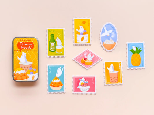 Taiwan Food 台灣美食 - 迷你鐵盒貼紙 Box Sticker