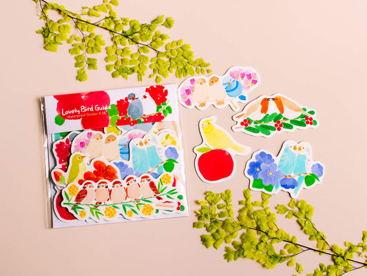 Lovely Bird Guide 可愛小鳥圖鑑 - Sticker